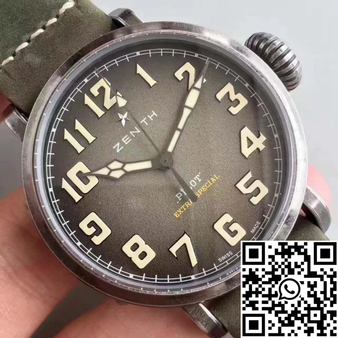 Zenith Pilot Type 20 Extra Special Ton Up 11.2430.679.21.C801 XF Factory Anthracite Dial SmoothTexture 2595