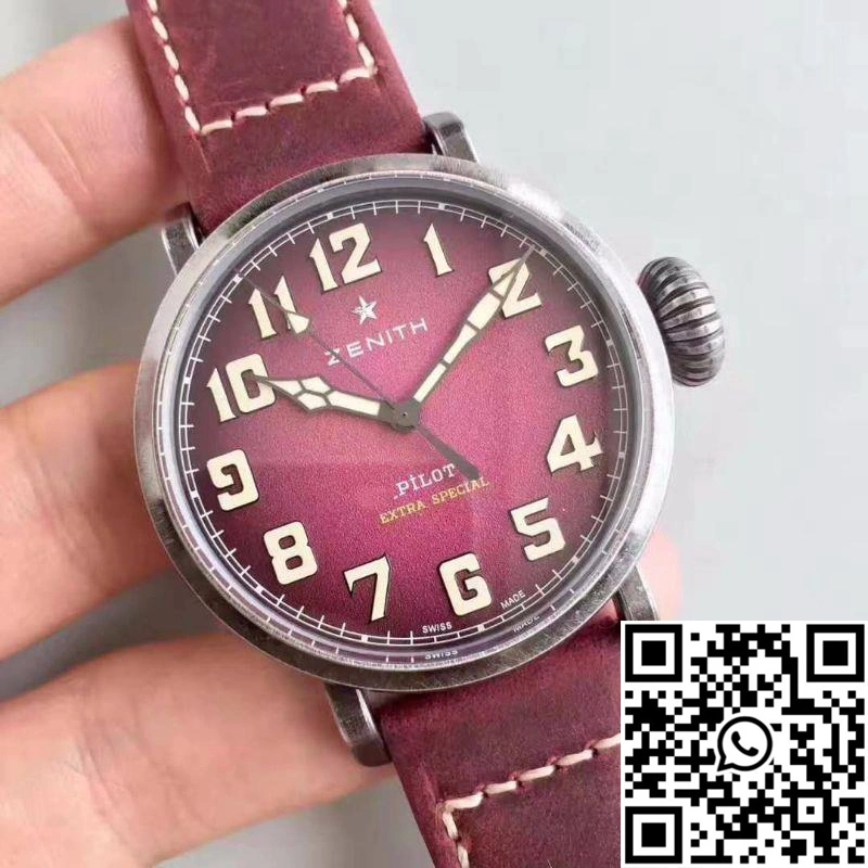 GoAnywhere Zenith Pilot Type 20 Extra Special Ton Up 45MM 11.2430.679.21.C801 XF Factory Purple Dial 2592